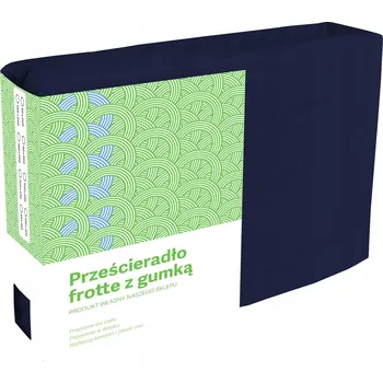 Prostěradlo PROSTĚRADLO 200x220 FROTÉ S GUMOU TMAVĚ MODRÉ / GRANÁTOVÉ HUSTÉ