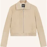 Boss Dámská Kožená Bunda Salene, béžová, 38