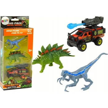 Figurka Figurky dinosaurů Sada Auto Rakieta Modrá