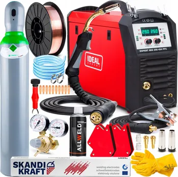 Svářečka Svářecí poloautomat IDEAL EXPERT MIG 250 PFC MIG MAG MMA TIG 230V 250A