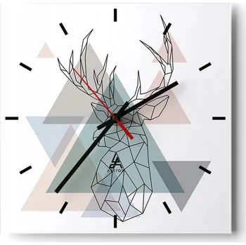 Hodiny Velké nástěnné hodiny 40x40 Abstrakce Skleněné tiché hodiny
