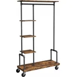 Stojanový věšák kovový Vasagle, odstíny hnědé