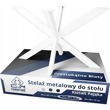 Psací stůl Kovová noha, rám pro stůl, psací stůl, desku – Pavouk, loft styl, bílá základna