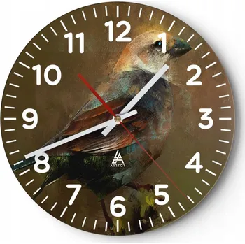 Hodiny Kuchyňské nástěnné hodiny 30x30 Abstrakce Moderní skleněné hodiny Tiché