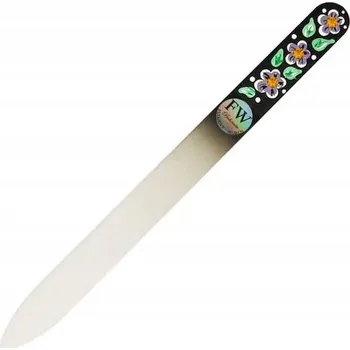 Fulgent World skleněný pilník na nehty, ručně malovaný, kolekce Wildflowers