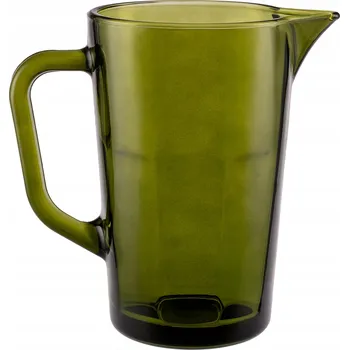 SKLENĚNÁ DŽBÁN NA NÁPOJE 1230 ml Retro zelená POLSKÉ SKLO Alva Glasset