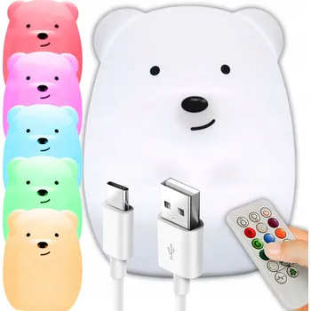 Lampička Noční lampa HUGGI bílá