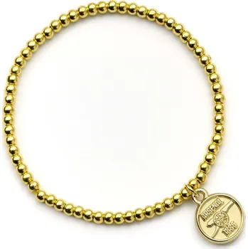 Náramek Náramek s kuličkami ve zlaté barvě s fotbalovým klubem Arsenal