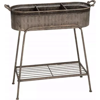 Květináč Květináč stříbrný kov Skandi.pl 28 cm x 67 x 69 cm