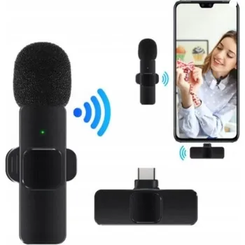 Mikrofon Bezdrátový mikrofon k telefonu pro nahrávání audio a videa