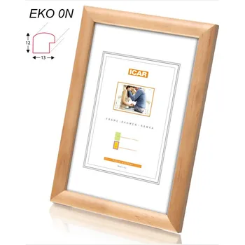 Rám na obraz Rámeček dřevěný Icar EKO 0N 21x30 (A4) přírodní r050025