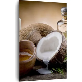 Obraz Velký obraz do obýváku XXL 80x120 kokosový moderní na plátně