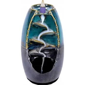 Aroma lampa Verk 27420 Keramická aromalampa kouřový vodopád, modrá