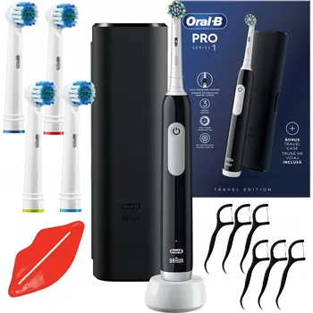 Elektrický zubní kartáček Elektrický Zubní Kartáček pro zuby Oral-B Pro Series 1 Černý Rotační