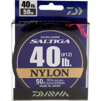 Návazcový vlasec DAIWA SALTIGA NYLON LEADER 50m 0,570 mm 18,1 kg