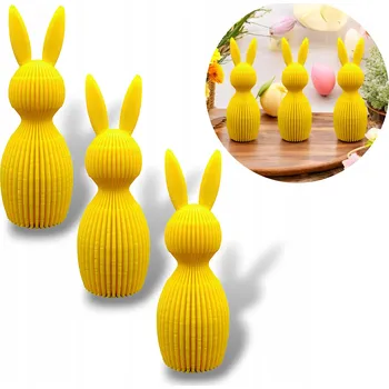 Velikonoční dekorace Velikonoční Zajíc Zajíček Velikonoční Moderní Velikonoční Dekorace 3 ks