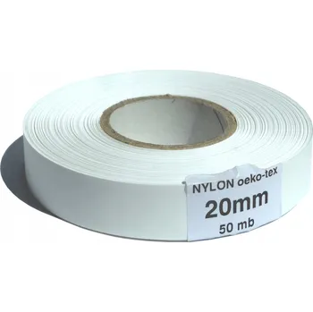 Nylonová páska 20 mm / 50 m, nylonová role pro štítky a cedulky