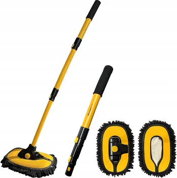 Mycí kartáč na vozidlo Kartáč na mytí auta z mikrovlákna s teleskopickou rukojetí