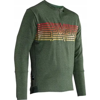 cyklistický dres LEATT CYKLISTICKÝ DRES MTB TRAIL 4.0 JERSEY SPINACH ZELENÁ M