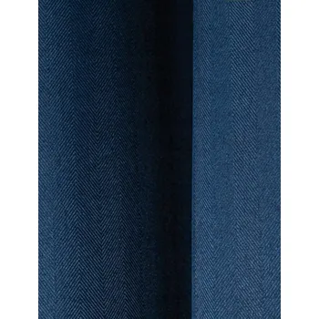 Obraz Závěsy do obýváku polozatemňovací NA PÁSCE 280x335 MODRÉ VZOR HERRINGBONE (RYBÍ KOST)