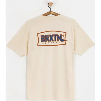 Pánské tričko Brixton Lightning Std (cream) L, béžová