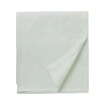 Prostěradlo PROSTĚRADLO BEZ GUMY MĚKKÉ BAVLNĚNÉ SATÉNOVÉ 140X200CM STŘÍBRNÉ