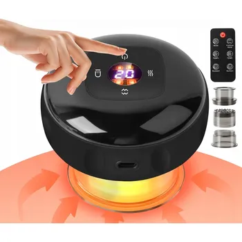 Masážní přístroj Elektronická čínská baňka pro masáž MASÁŽNÍ PŘÍSTROJ S DÁLKOVÝM OVLÁDÁNÍM