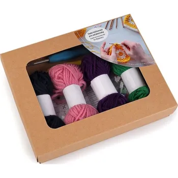 Jehla na filcování Háčkovací sada s návodem pro začátečníky - 3 náhodná barva