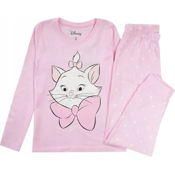 Dívčí pyžamo DÍVČÍ PYŽAMO BAVLNA s dlouhým rukávem KOČIČKA MARIE růžová 98 D050R