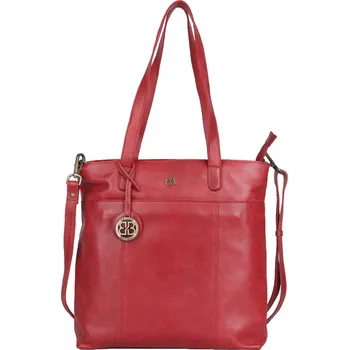 Dámská kožená kabelka Bellicci Alinas - červená