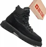 Pánské kožené podzimní boty traperky BIG STAR OO174175 černé 44