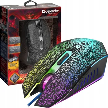 Myš Drátová myš Defender Shock GM-110L, optický senzor