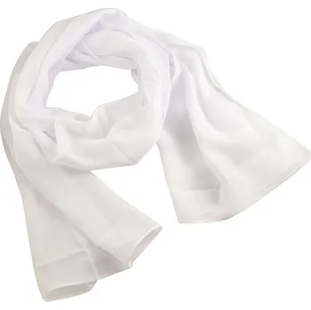 Šála Šála vzdušná - bílá jednobarevná