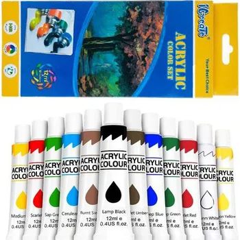 Vodová barva Akrylové barvy Van Bleiswijck 12 ks x 12 ml