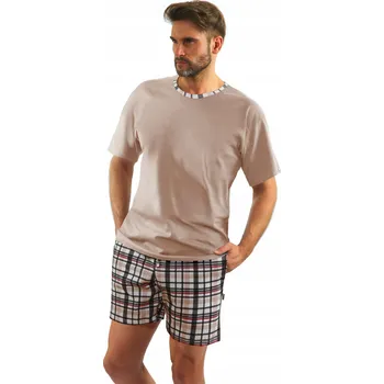 Sesto Senso pánské pyžamo 2187/27 krátký rukáv velikost 4XL