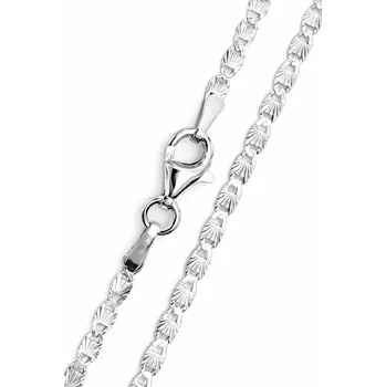 Řetízek Leru Stříbrný řetízek s paprskovým gravárováním Délka řetízku: 42cm