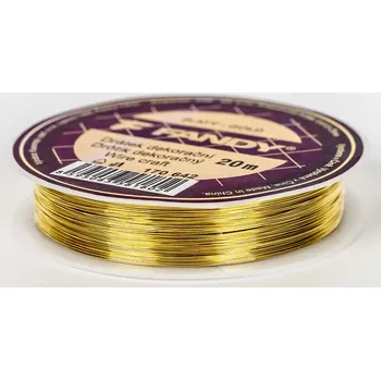 FANDY Drátek dekorační 20 m zlatý