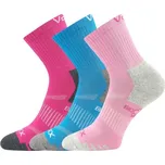 VoXX Ponožky dětské sportovní z BIO bavlny BOAZIK dívčí (3 páry) Velikost: 30-34 (20-22)