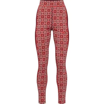 Dámské termoprádlo KARI TRAA ROSE DÁMSKÉ SPODKY S VYSOKÝM PÁSEM, Červená XS