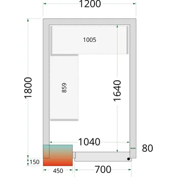 Domácí spotřebič Tefcold Sada regálů pro stavebnicový box 120x180 cm