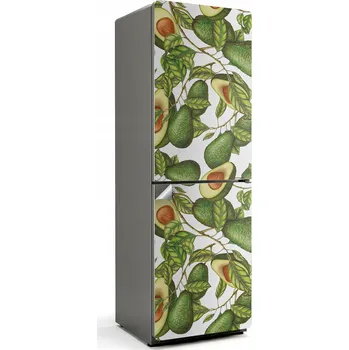 Fototapeta Samolepicí nálepka Samolepicí Vzor s avokádem a listy