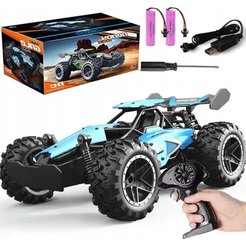 RC model auta TERÉNNÍ AUTO NA DÁLKOVÉ OVLÁDÁNÍ VELKÉ 4X4, RC AUTO NA OVLADAČ, 2x AKUMULÁTOR