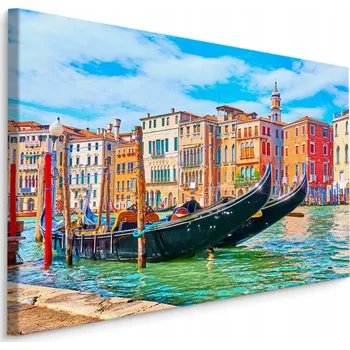 Obraz Obraz do obýváku barevné město Benátky 40x30