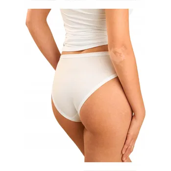 Kalhotky Dámské kalhotky Kalhotky z Modalu Pohodlné Klasické Přírodní Sielei M Bílé