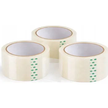 Lepicí páska Průhledná balicí lepicí páska bezbarvá 120 m 132y 48/132y Silná 3 ks