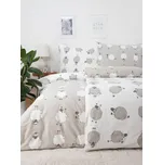 Francouzské flanelové povlečení - Ovečky Morning Yoga
