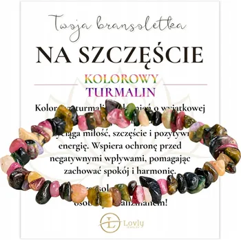 Náramek Náramek štěstí s ochranným RŮŽOVÝM TURMALÍNEM z přírodního kamene