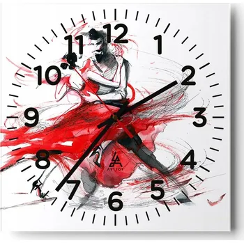 Hodiny Nástěnné hodiny do obýváku 40x40 Abstrakce Tiché hodiny Skleněné hodiny Bez hlučnosti