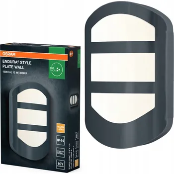 Venkovní osvětlení OSRAM ENDURA STYLE PLATE Nástěnné venkovní svítidlo, tmavě šedé, ocel n