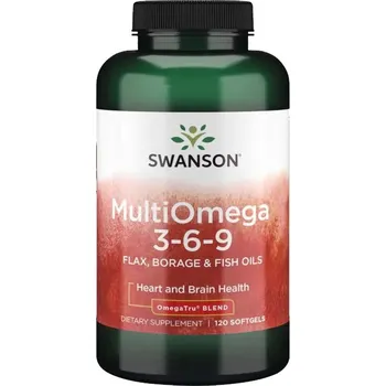 Doplněk stravy Swanson MultiOmega 3-6-9, 120 softgel kapslí